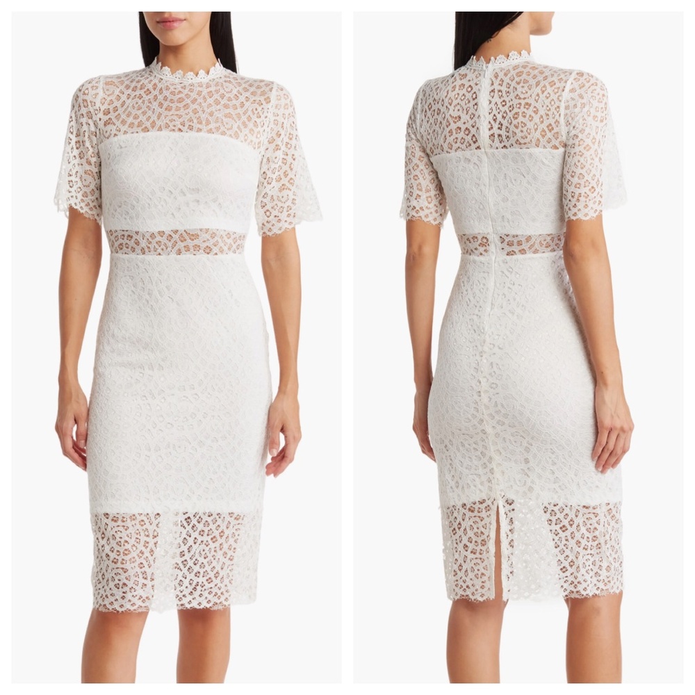 NWT Nordstrom Love X Design Lace Sheer Panel Dress XS